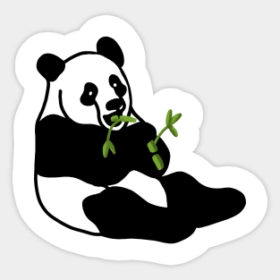 Giant Panda having lunch Sticker